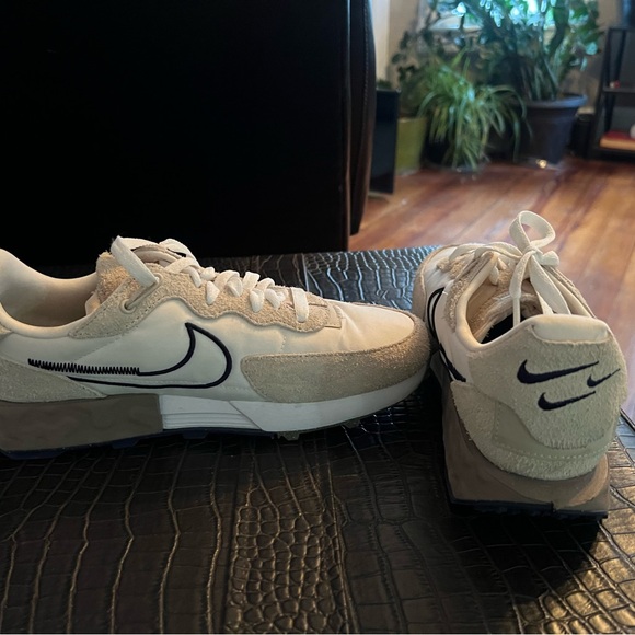 Nike Shoes - Nike Cream and Navy Sneakers
